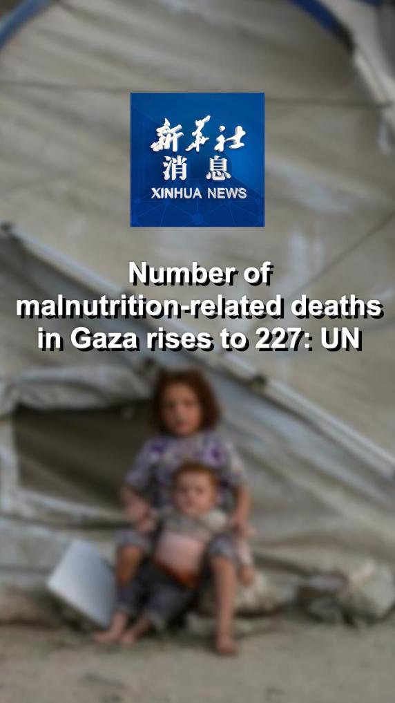 Xinhua News | Number of malnutrition-related deaths in Gaza rises to 227: UN 